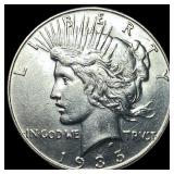 1935 Silver Peace Dollar CHOICE AU