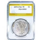 1879-S Rev 78 Morgan Silver Dollar PGA MS62