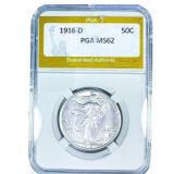 1916-D Walking Liberty Half Dollar PGA MS62