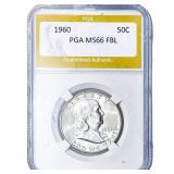 1960 Franklin Half Dollar PGA MS66