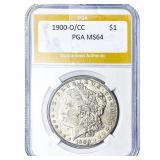 1900-O/CC Morgan Silver Dollar PGA MS64