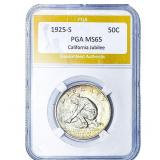 1925-S Jubilee Half Dollar PGA MS65
