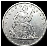 1861-S Silver Seated Liberty Half Dollar  CLOSELY