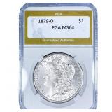 1879-O Morgan Silver Dollar PGA MS64