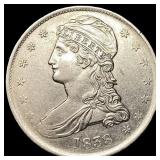 1838 Capped Bust Half Dollar CLOSELY  UNCIRCULATE