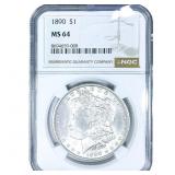 1890 Morgan Silver Dollar NGC MS64