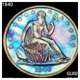 1840 Seated Liberty Half Dollar CHOICE AU