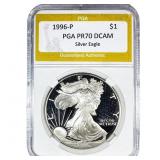 1996-P Silver Eagle PGA PR70 DCAM