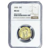 1920 Standing Liberty Quarter NGC MS62