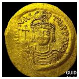 Byzantine Maurice Tiberius 578-602 Gold Solidus