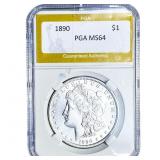1890 Morgan Silver Dollar PGA MS64