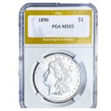 1896 Morgan Silver Dollar PGA MS65