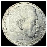 1935E Germany Silver 5 Reichsmark
