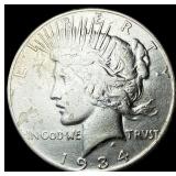 1934 Peace Silver Dollar NEARLY UNCIRCULATED