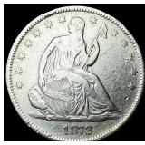 1872-S Silver Half Dollar NEARLY UNCIRCULATED