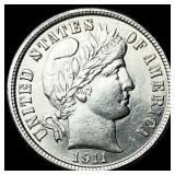 1911 Barber Dime UNCIRCULATED