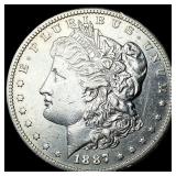 1887-S Silver Morgan Dollar CLOSELY UNCIRCULATED