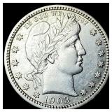 1903 Barber Silver Quarter CLOSELY UNCIRCULATED