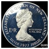 1977 New Zealand Silver Dollar