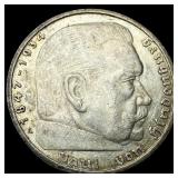 1938A Germany Silver 5 Reichsmark