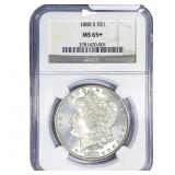 1880-S Morgan Silver Dollar NGC MS65+