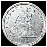 1858 Seated Liberty Quarter UNCIRCULATED