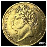 1824 United Kingdom George IV Gold 1/2 Sovereign