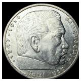 1938A Germany Silver 5 Reichsmark