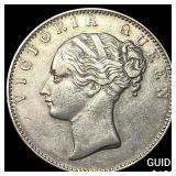 1840 British-India Silver Rupee