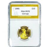 1995 Gold $10 American Liberty 1/4oz PGA PR70