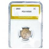1860 Indian Head Cent PGA MS66