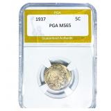 1937 Buffalo Nickel PGA MS65