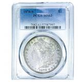 1878-S Morgan Silver Dollar PCGS MS63