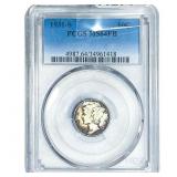1931-S Mercury Silver Dime PCGS MS64 FB