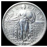 1917 Type 1 Standing Liberty Quarter CLOSELY  UNC