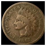 1867 Indian Head Cent NICELY CIRCULATED