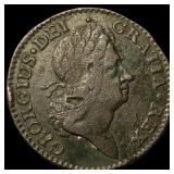1723 Ireland Halfpenny George I LIGHTLY CIRCULATED