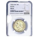 1935/1934 Boone Half Dollar NGC MS66