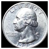 1932-S Silver Washington Quarter UNCIRCULATED