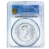 1918 Illinois Half Dollar PCGS MS64