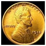 1918-D Lincoln Wheat Cent NEARLY UNCIRCULATED