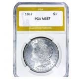 1882 Morgan Silver Dollar PGA MS67