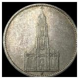1934 Germany Silver 5 Reichsmark