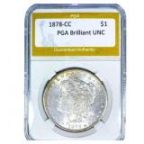 1878-CC Morgan Silver Dollar PGA Brilliant UNC