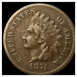 1874 Indian Head Cent HIGH GRADE