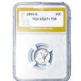 1944-D Mercury Silver Dime PGA MS67+ FSB