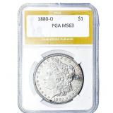 1880-O Morgan Silver Dollar PGA MS63