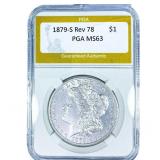 1879-S Rev 78 Morgan Silver Dollar PGA MS63