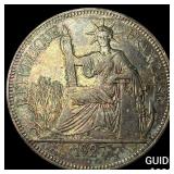 1927A French Indo-China .7813oz Silver Piastre