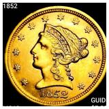 1852 $2.50 Gold Quarter Eagle UNCIRCULATED